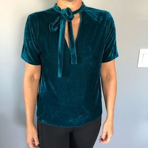 Anthropologie Blue Velvet Tee
